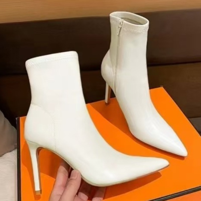 Side Zip Slim Heel Single Boot - Motorcycle Cylinder 评论和价格