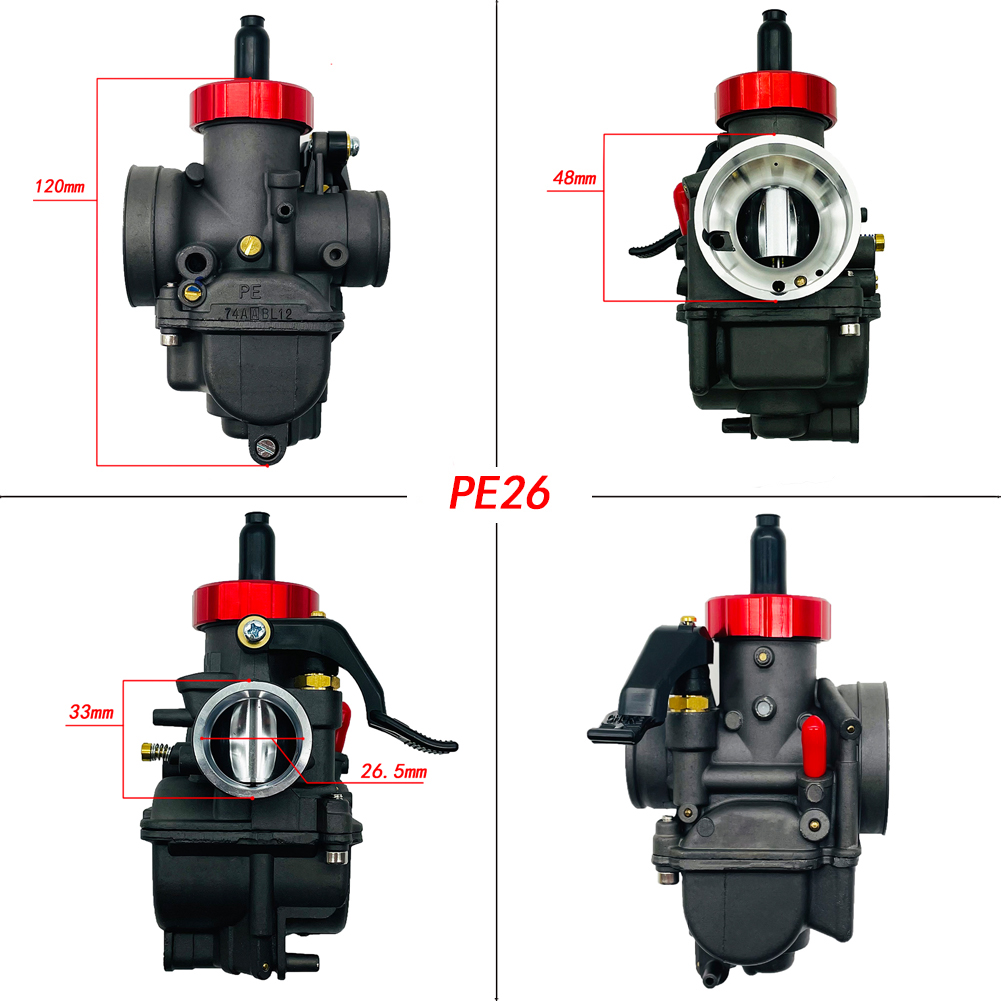 Black Red Dash Pe24 Pe26 Pe28  - Motorcycle Carburetor 评论和价格