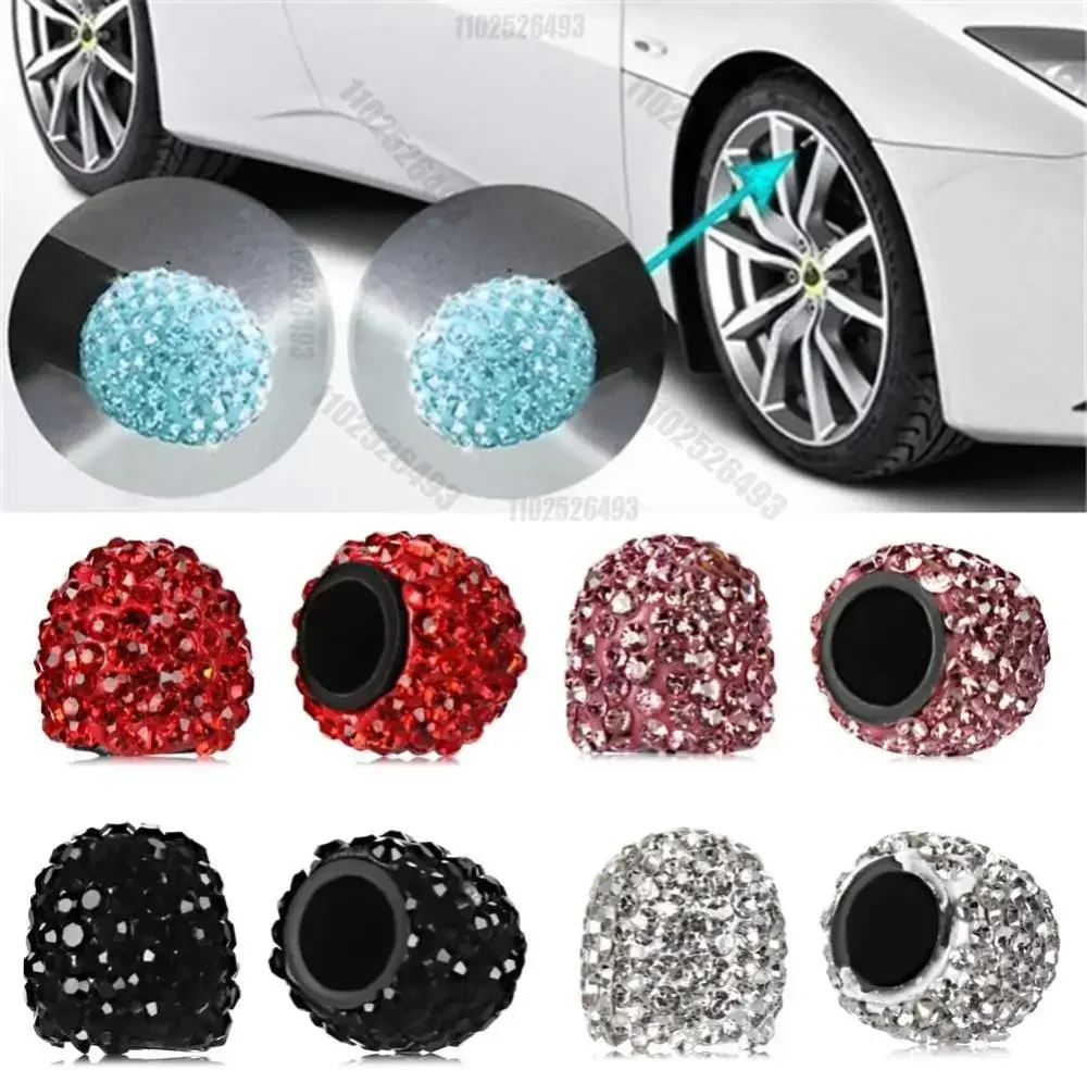 2/4PCS Diamond Car Tire Valve  - Motorcycle Valve Cover 评论和价格
